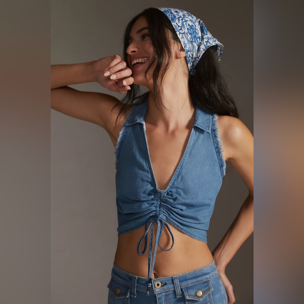 Anthropologie Pilcro Denim Tank Size 4